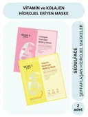 Dermal Vitamin ve Kolajen Özlü Hydrojel Şeffaflaşan Eriyen Maske 34g 2 Adet - 1