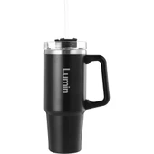 Lumin Quencher Tumbler 1,18 Litre Vakum Yalıtımlı Termos Bardak Kapaklı ve Pipetli Black Edition - 1