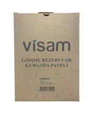 Visam Karina Gömme Rezervuar Kumanda Paneli Mat Krom (2 Kademeli) - 226-001 - 3