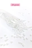 Dökme Cam Kum Boncuk Büyük Boy (6/0) 4 mm - 4 Renk - Toplam 80 Gram - BNC407 - 2