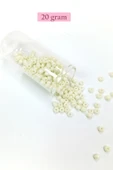 Dökme Cam Kum Boncuk Büyük Boy (6/0) 4 mm - 4 Renk - Toplam 80 Gram - BNC407 - 4