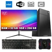 Xaser Xsr1005 i5 7400 32GB Ram 256GB SSD 23.8" Monitör Masaüstü Ofis Bilgisayarı - 1