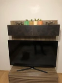 Doğal Ahşap Küp Kaktüs Saksısı ve Kaktüs Renkli 4 lü Kombin - 3