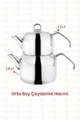 Nishev.com Evini Sev Kahramanlar Delux 4 Parça Çaydanlık Takımı - Orta Boy Platin - 2