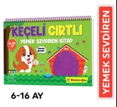 Y.Z.  6-16 Ay İlk Cırt Cırtlı Keçeli Etkinlik Kitabım - Yemek Sevdiren Kitap - 1