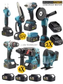 Germany Style Alman CF-85 Kömürsüz 8'li Set Kırıcı-Matkap-Dekupaj-Budama Testeresi-Makas-Taşlama- thumbnail 2