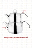 Nishev.com Evini Sev Kahramanlar Delux 4 Parça Çaydanlık Takımı - Mega Boy Platin - 2