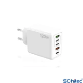 ScHitec 120W 3 Type-C + 2 UsbA Toplam 5 Çıkışlı Ev Tipi Şarj Aleti Set 6A 100W UsbA to Type-C 1Metre Süper Hızlı Data ve Şarj Kablosu SR30 - 2