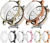 Huawei Watch GT5 41mm Kılıf Kasa Ve Ekran Koruyucu 360 Tam Koruma Kapak  BEJ - 4
