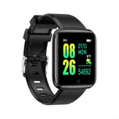 Polosmart PSSW16 Titreşimli Akıllı Saat Bileklik Siyah thumbnail 2