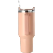 Lumin Quencher Tumbler 0,89 Litre Vakum Yalıtımlı Termos Bardak Kapaklı ve Pipetli Soft Pink - 2
