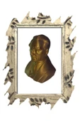 Parlak Gold Plastik Atatürk Heykeli Biblo 10.5x 8.5 cm Özel Tasarım - 2