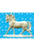 Beyaz At Heykeli Biblo 19x15 cm Özel Tasarım thumbnail 2