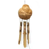 Maymunlu Bambu Rüzgar Çanı - 1