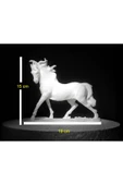 Beyaz At Heykeli Biblo 19x15 cm Özel Tasarım thumbnail 1
