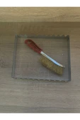 Atababa Ultra Plus Organik Demir Döküm Bordo Izgara & Tost Makinası Izgara Aparatlı,fırçalı 30x23 cm Uyumlu - 7
