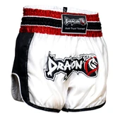DragonDo MT3075 Retro NEO Kick Boks Şortu Beyaz Muay Thai Şort - 2