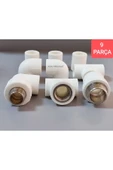 Pvc Boru 20*1/2 Pprc Kalorifer Doğalgaz Su Tesisatı Bağlantı Parçaları Seti ** 9 Parça - 2
