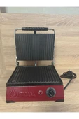 Atababa Ultra Plus Organik Demir Döküm Bordo Izgara & Tost Makinası Izgara Aparatlı,fırçalı 30x23 cm Uyumlu - 5