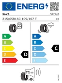 Sava 215/65R16C 109/107T Trenta 2 Yaz Lastiği (Üretim Yılı: 2024) - 2