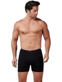 6 Adet Gümüş Erkek Bambu İnce Bel Elastan Boxer 8007 thumbnail 4