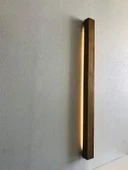 Dikey Tasarım Modern Doğal Ahşap Aplik (Alindi056) - 2