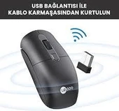 LenovoLecoo M2001 Kablosuz Mouse Ergonomik Tasarım ve Yüksek Hassasiyetli Fare ile Konforlu Kullanım - 3