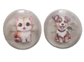 SEVİMLİ KEDİ VE KÖPEK CEP SOBASI,EL ISITICI,2 ADET SICAK SU TORBASI PVC  9cm thumbnail 3
