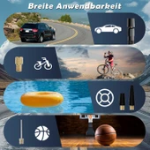 Elektrikli Hava Pompası, Bisiklet Pompası, Elektrikli, 150 Psi, 6000 MAh Pilli Hava Pompası - 2