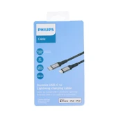 Philips Apple MFI Lisanslı 6A 100W Usb-C to Lightning 2Metre Data ve Şarj Kablosu DLC5206L/00 + ScHitec UsbA to Type-C 3.1 Otg Çevirici Dönüştürücü Adaptör thumbnail 4