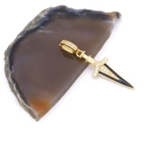 Ajda Charm Çelik Altın Kaplama Kadın Kılıç Model-CHR-102 thumbnail 1