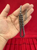 HEMATİT TAŞI TESBİH ÖZEL KUTUSUNDA HEDİYELİK DOĞALTAŞ T-804 - 1
