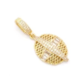 Ajda Charm Çelik Altın Kaplama Kadın Taşlı Model-CHR-101 thumbnail 2