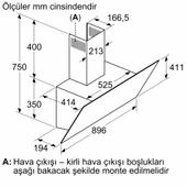 Siemens LC97KPJ20T 90 CM Duvar Tipi Davlumbaz Beyaz - 6
