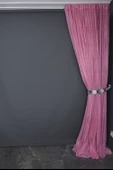 KDK 2580 DESEN PEMBE RENK TEK KANAT Hazır dikilmiş Pileli Fon Perde 300*260 cm thumbnail 6