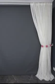 KDK 2580 DESEN KREM RENK TEK KANAT Hazır dikilmiş Pileli Fon Perde 300*260 cm thumbnail 7