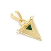 Ajda Charm Çelik Altın Kaplama Kadın Üçgen Model-CHR-106 - 2