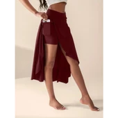 Lucky Life Kadın Cep Detay Taytlı Sandy Etek - 6