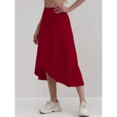 Lucky Life Kadın Cep Detay Taytlı Sandy Etek - 6