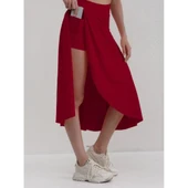 Lucky Life Kadın Cep Detay Taytlı Sandy Etek - 1