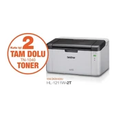 Brother HL-1211W-2T [Yaz/ Wi-Fi] Laser Mono Yazıcı (2xTam Dolu Toner) - 5