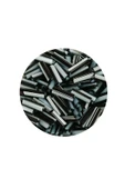 Uzun Boru Kesme Boncuk Çap 2mm Uzunluk 10 mm - 20 Gram - Siyah Beyaz - BNC251 - 2