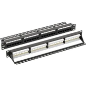 AGER AC-611-24E 8P8C,LSA,ALTIN KONTAK 24 PORT CAT6 DOLU 1U ZIRHSIZ PATCH PANEL - 1