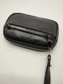 Küçük Deri El Çanta Fermuarlı Anahtar Koyma Bölmeli - 3