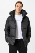 Süvari Slim Fit Dolum Siyah Erkek Mont - 1