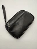 Küçük Deri El Çanta Fermuarlı Anahtar Koyma Bölmeli - 8