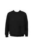 Süvari Bol Kesim O Yaka Kapitone Etnik Desenli Lacivert Sweatshirt - 9