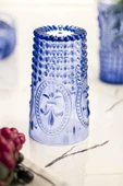 Akrilik Mavi 6'lı Uzun Bardak & Su Meşrubat Bardağı 750 ml ( Büyük Boy & Cam Değildir ) - 3