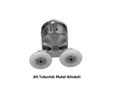 SMD Duşakabin Tekerleği Cam Kabin Tekeri Rulman Metal Gövdeli 8 Li Çapı 24 Cm - 2