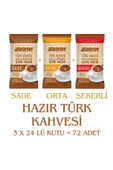 Hazır Türk Kahvesi 3'Ü BİRARADA  SADE-ORTA-ŞEKERLİ  3X 24 Lü Kutu thumbnail 2